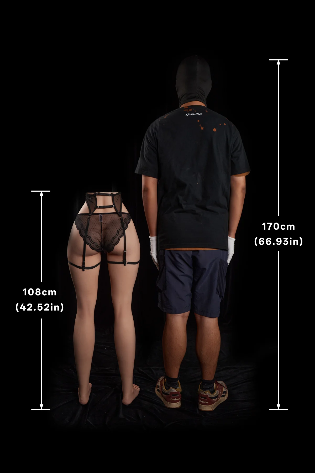 108cm (3ft7) Climax Real Skin Texture Silicone Sex Doll Legs for Men PW-L108